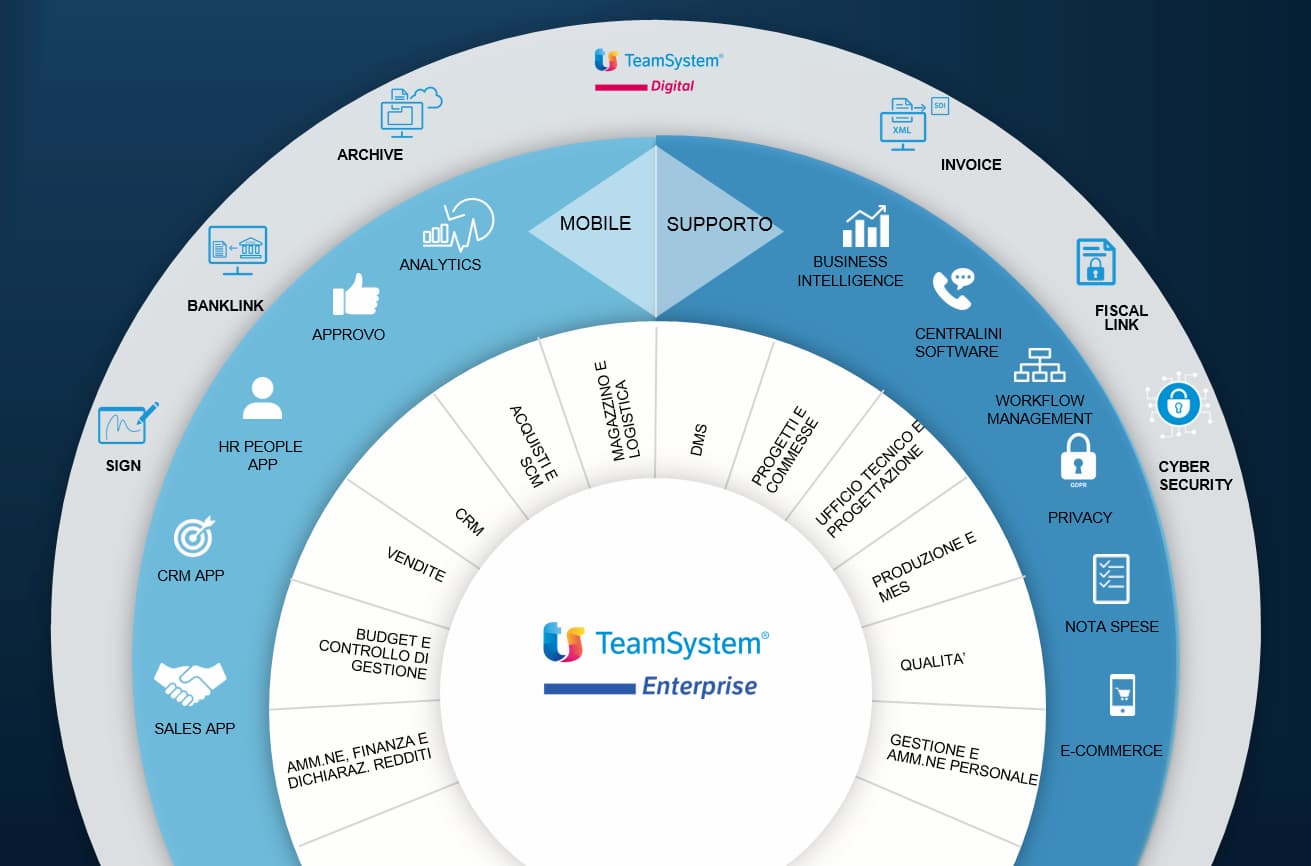 Schema caratteristiche e funzionamento teamSystem Enterprise