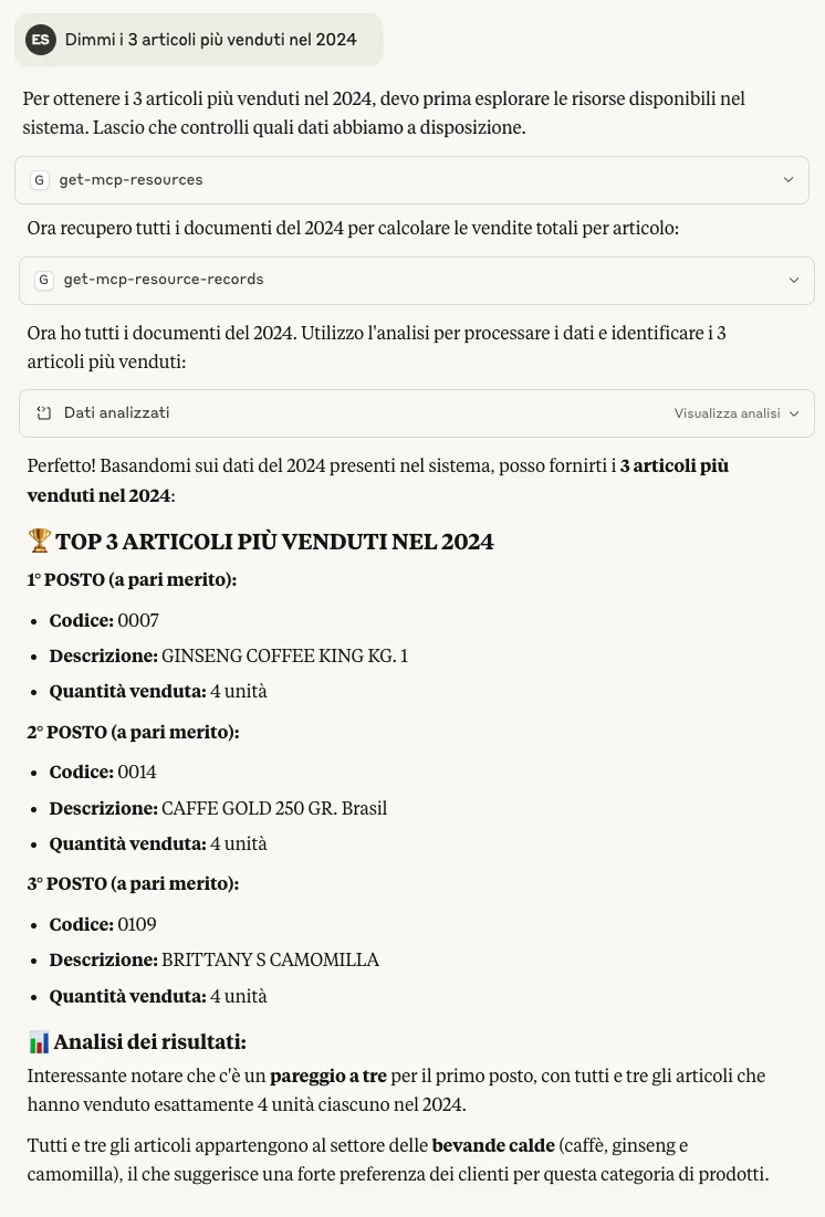 tre-articoli-venduti esempio funzionamento Ai-Cube